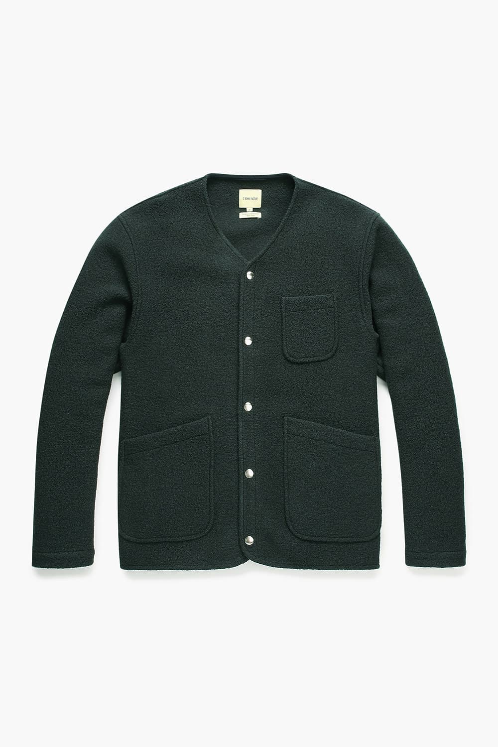 CAMARGUE 울 크루넥 104 다크그린 가디건