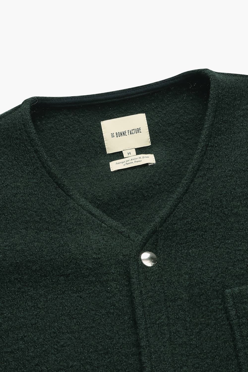 CAMARGUE 울 크루넥 104 다크그린 가디건