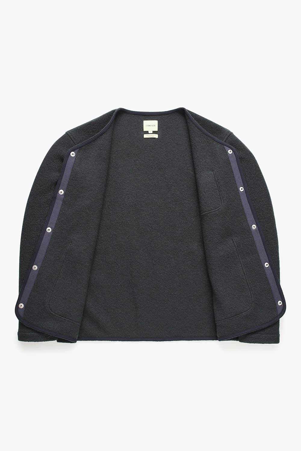 CAMARGUE 울 크루넥 104 다크그린 가디건