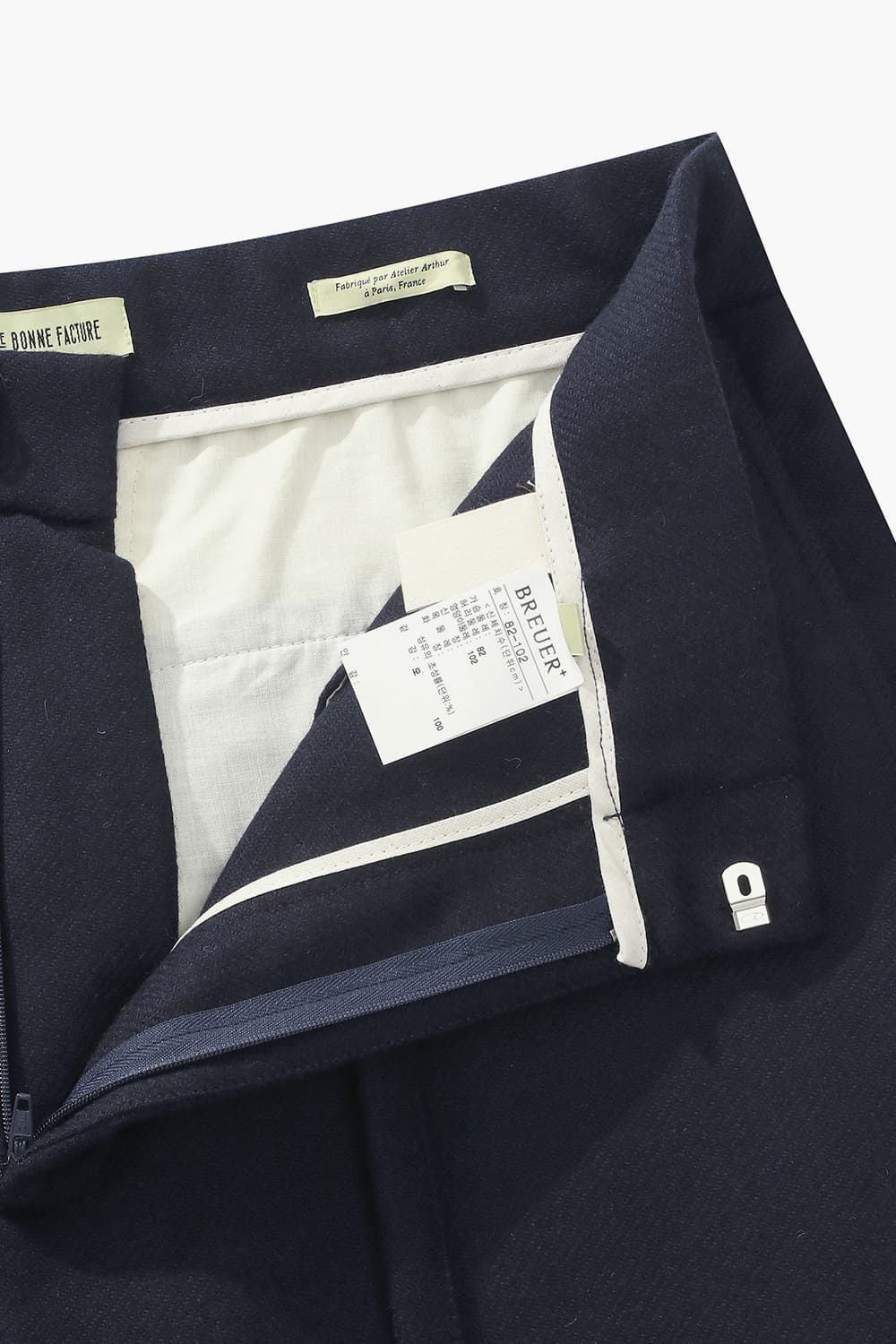 TROUSERS 울 와이드 101 다크네이비 캐주얼 팬츠