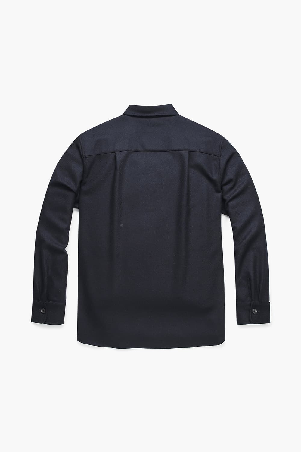 울 포켓 오버사이즈 101 다크네이비 셔츠