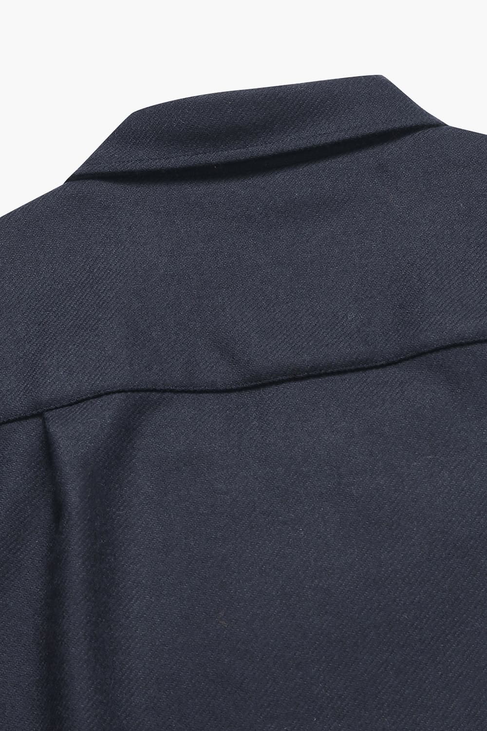 울 포켓 오버사이즈 101 다크네이비 셔츠