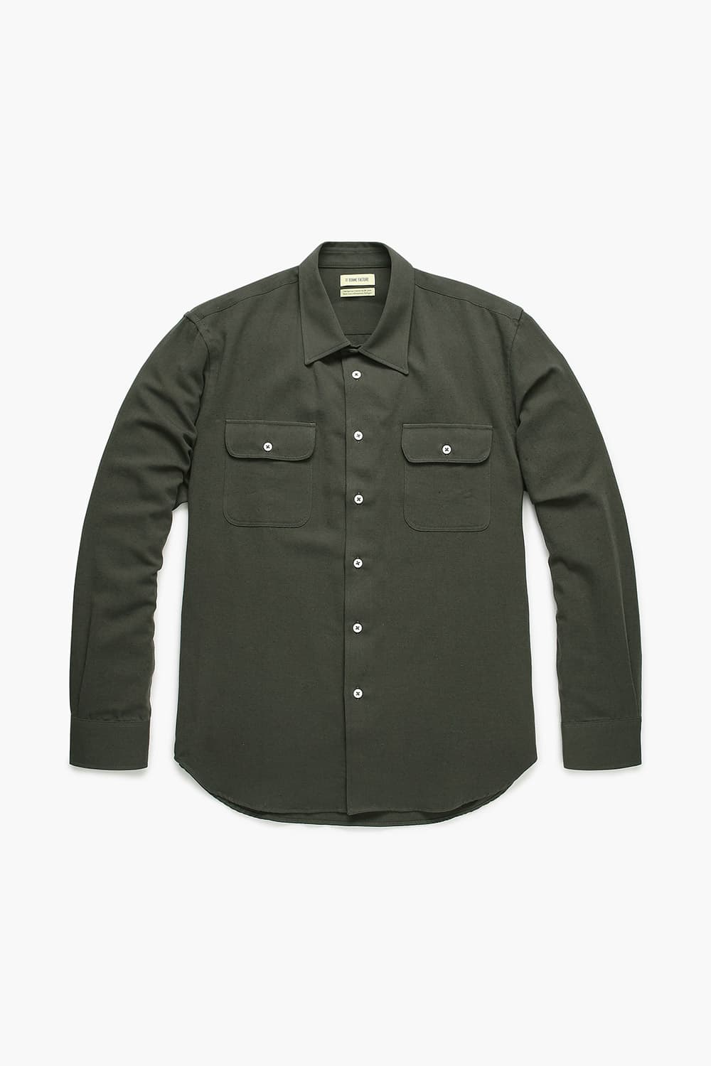 ARTIST 코튼 투 포켓 103 다크카키 셔츠