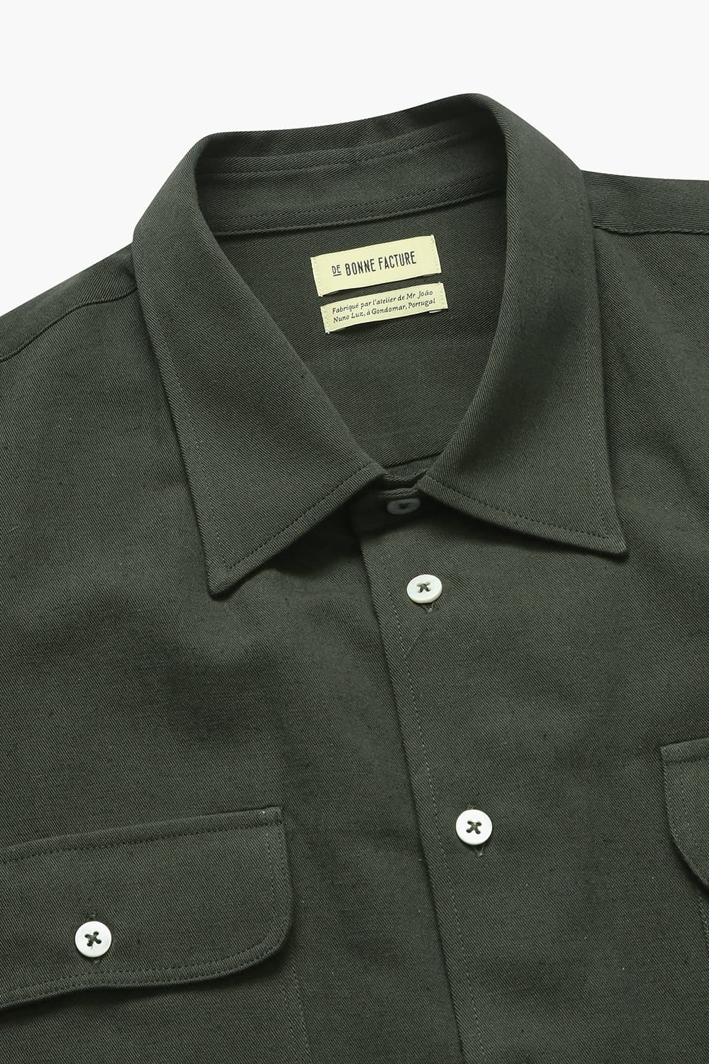 ARTIST 코튼 투 포켓 103 다크카키 셔츠