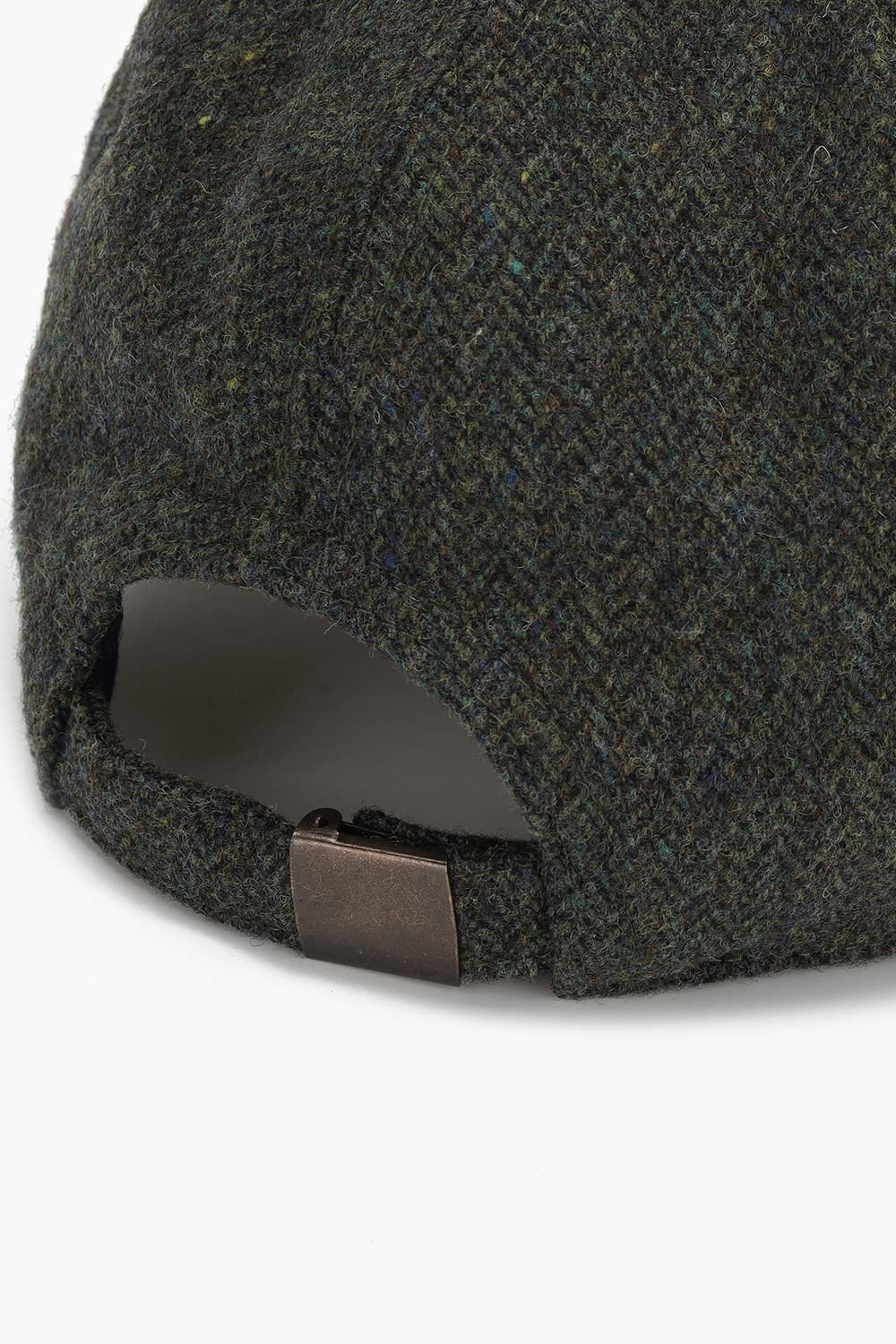 울 혼방 헤링본 H 빅 로고 104 다크카키 볼캡