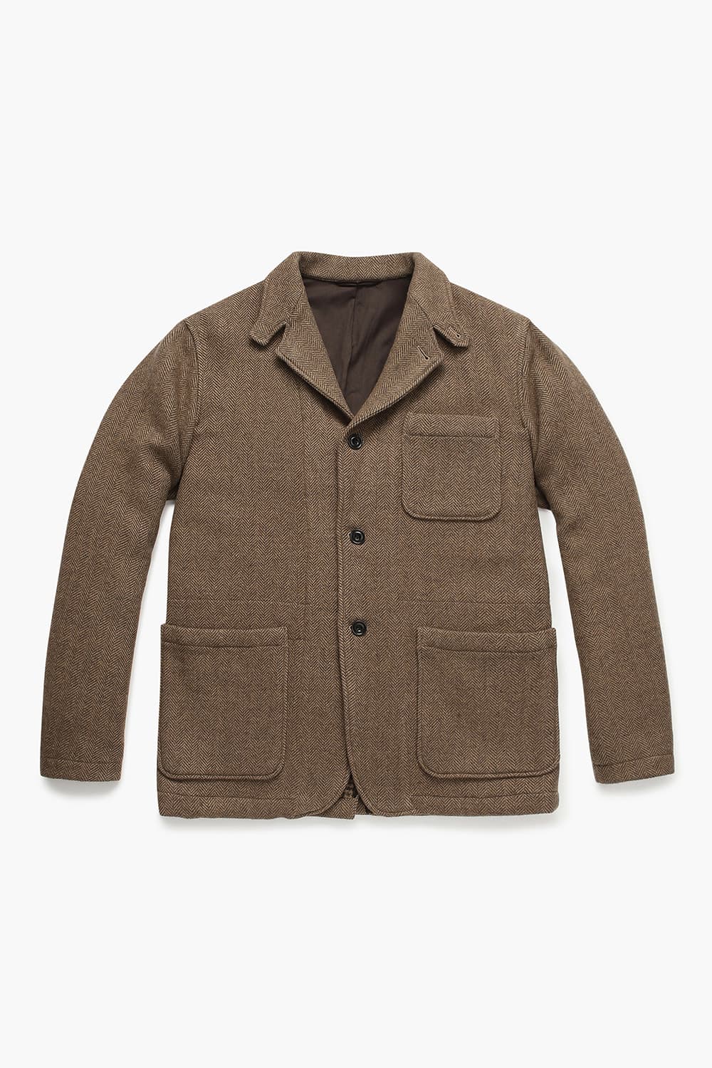 JERALD 울 혼방 테일러드 103 브라운 캐주얼 자켓