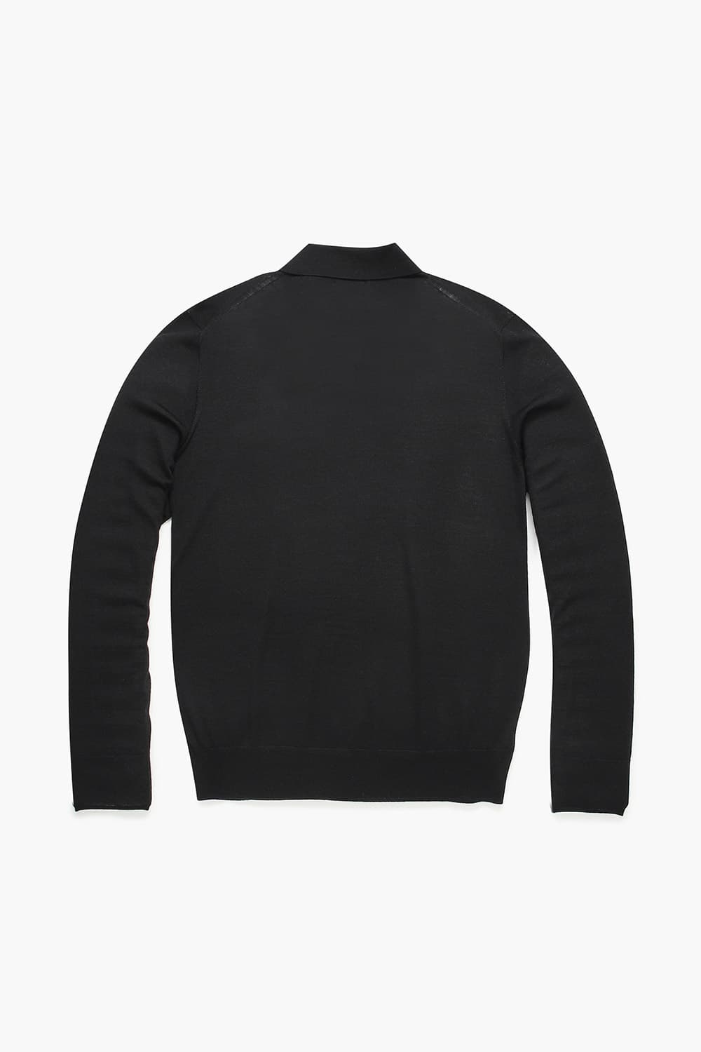 MERINO POLO 울 폴로 101 블랙 긴소매 니트