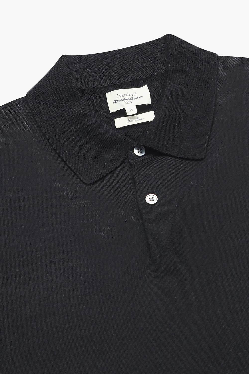 MERINO POLO 울 폴로 101 블랙 긴소매 니트