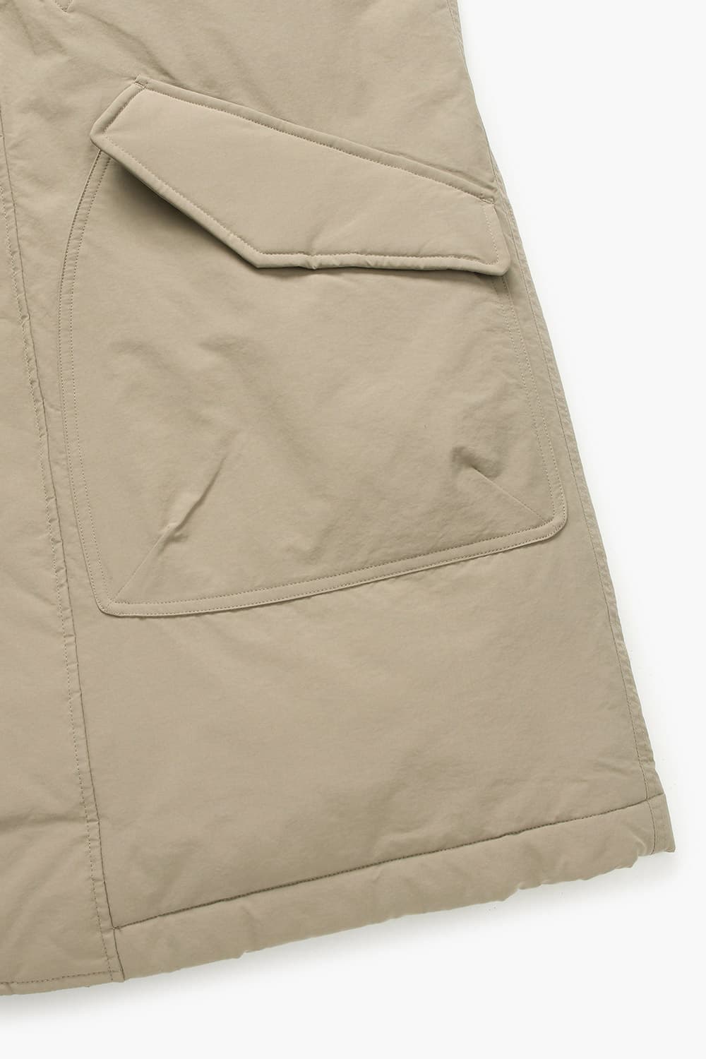 CHELSEA 다운 후드 롱 108 베이지 다운 점퍼