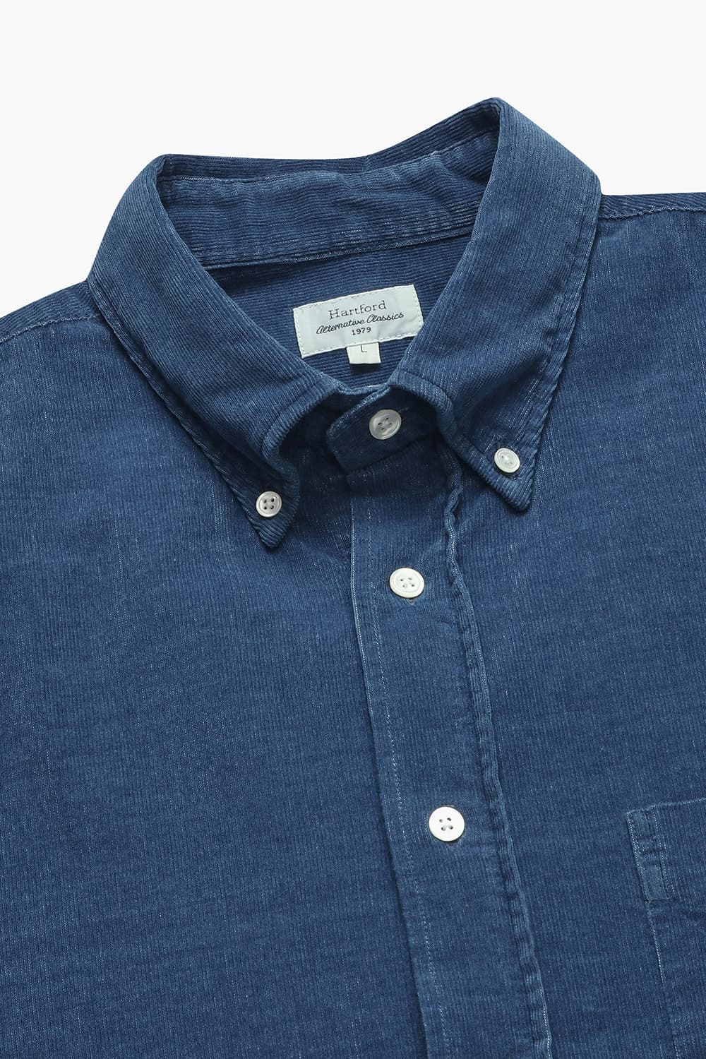 PITT 코튼 버튼 다운 카라 108 네이비 셔츠