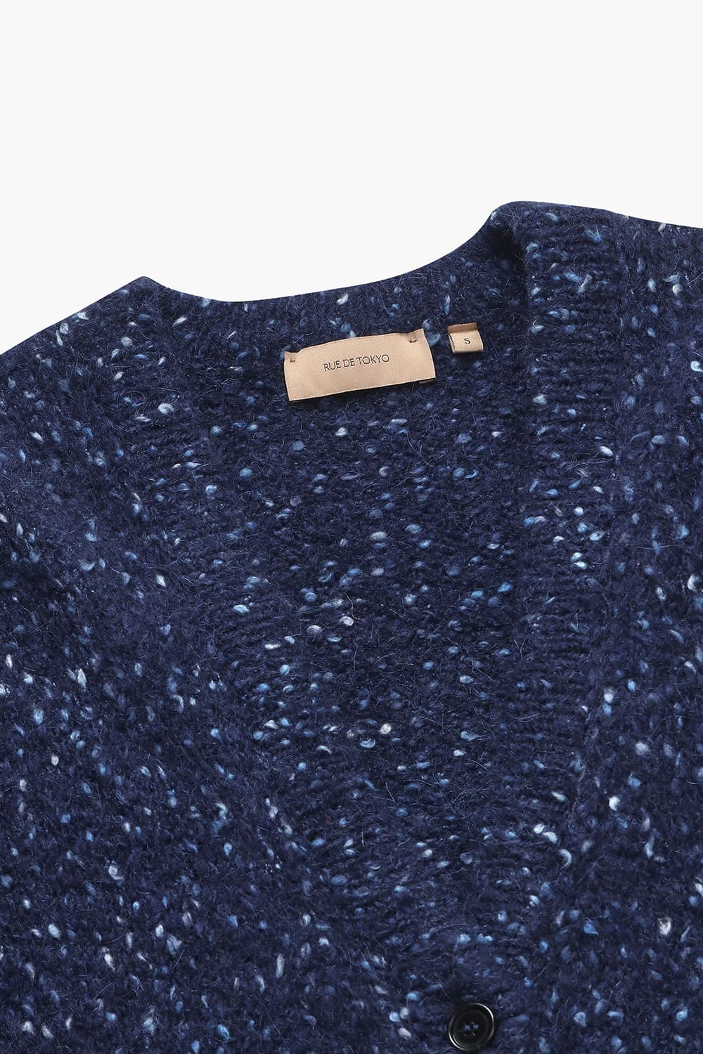 KONRAD 알파카 혼방 브이넥 102 다크네이비 가디건