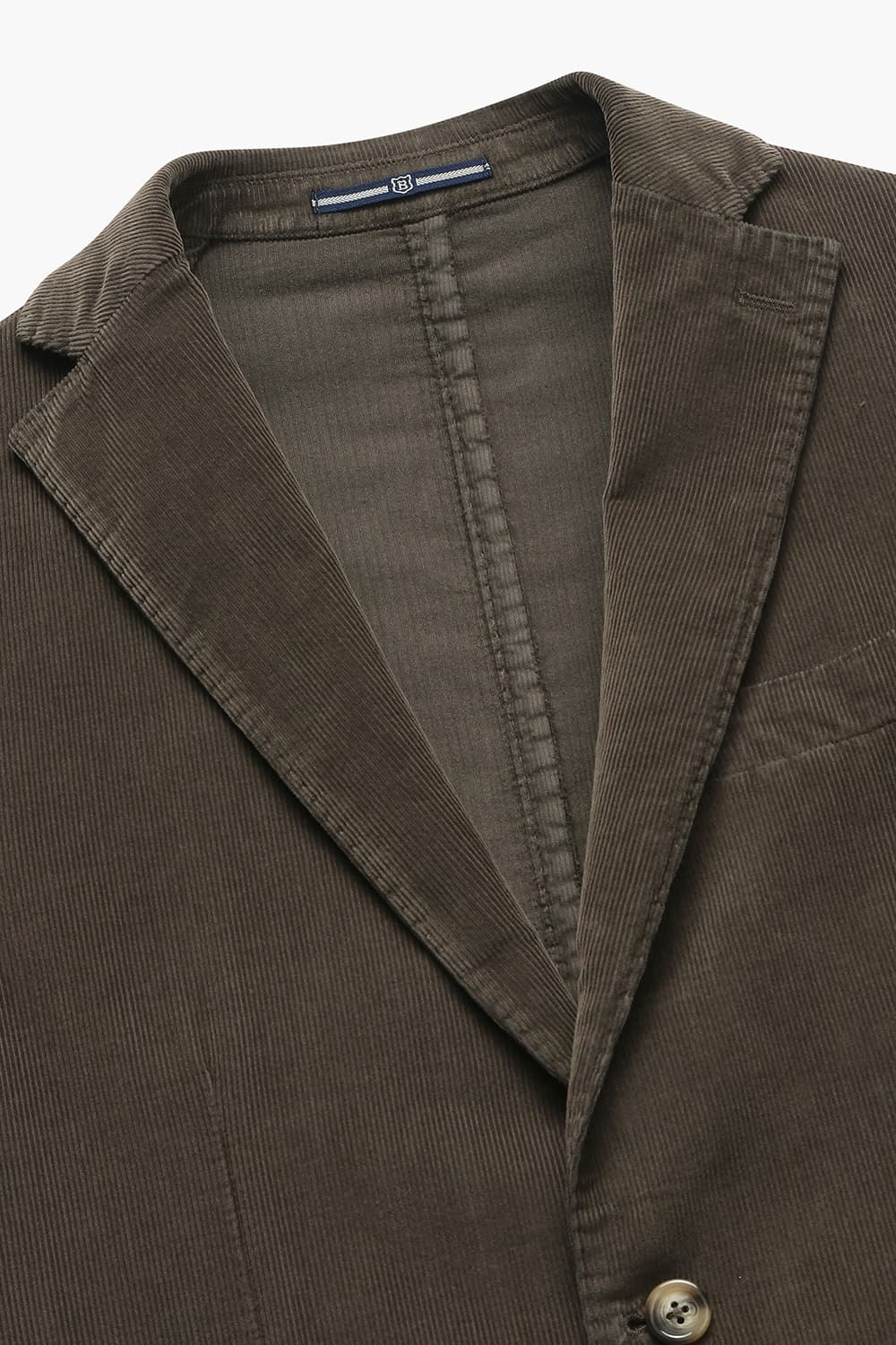 면 혼방 셰비 102 다크브라운 테일러드 자켓