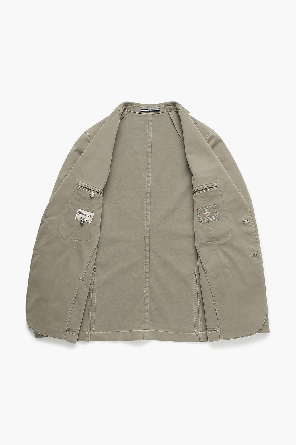 면 혼방 셰비 101 라이트브라운 테일러드 자켓