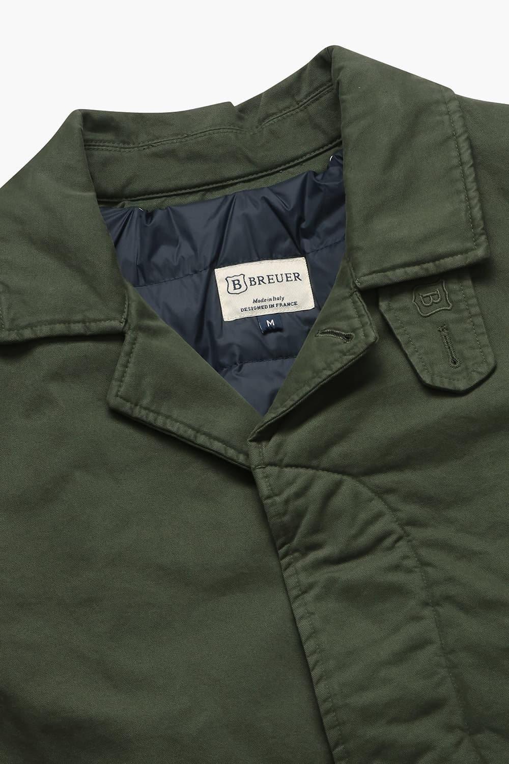 BORART 코튼 다운 안감 103 카키 트렌치 코트