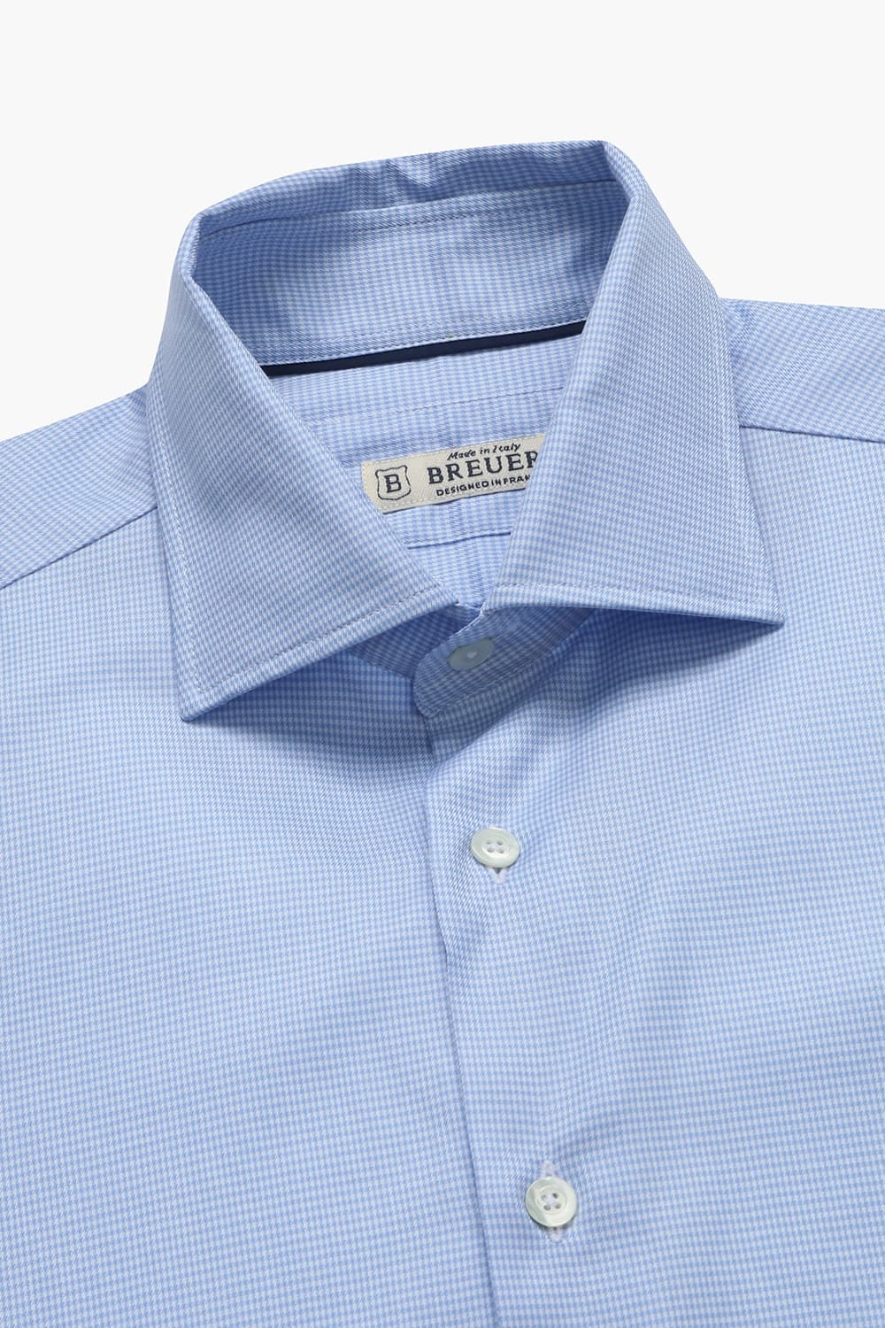코튼 마이크로 하운드투스 303 블루 셔츠