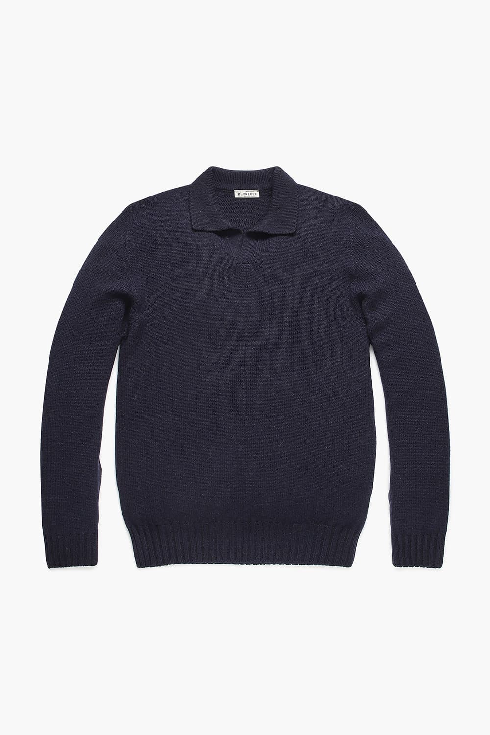 캐시미어 폴로 105 다크네이비 긴소매 니트