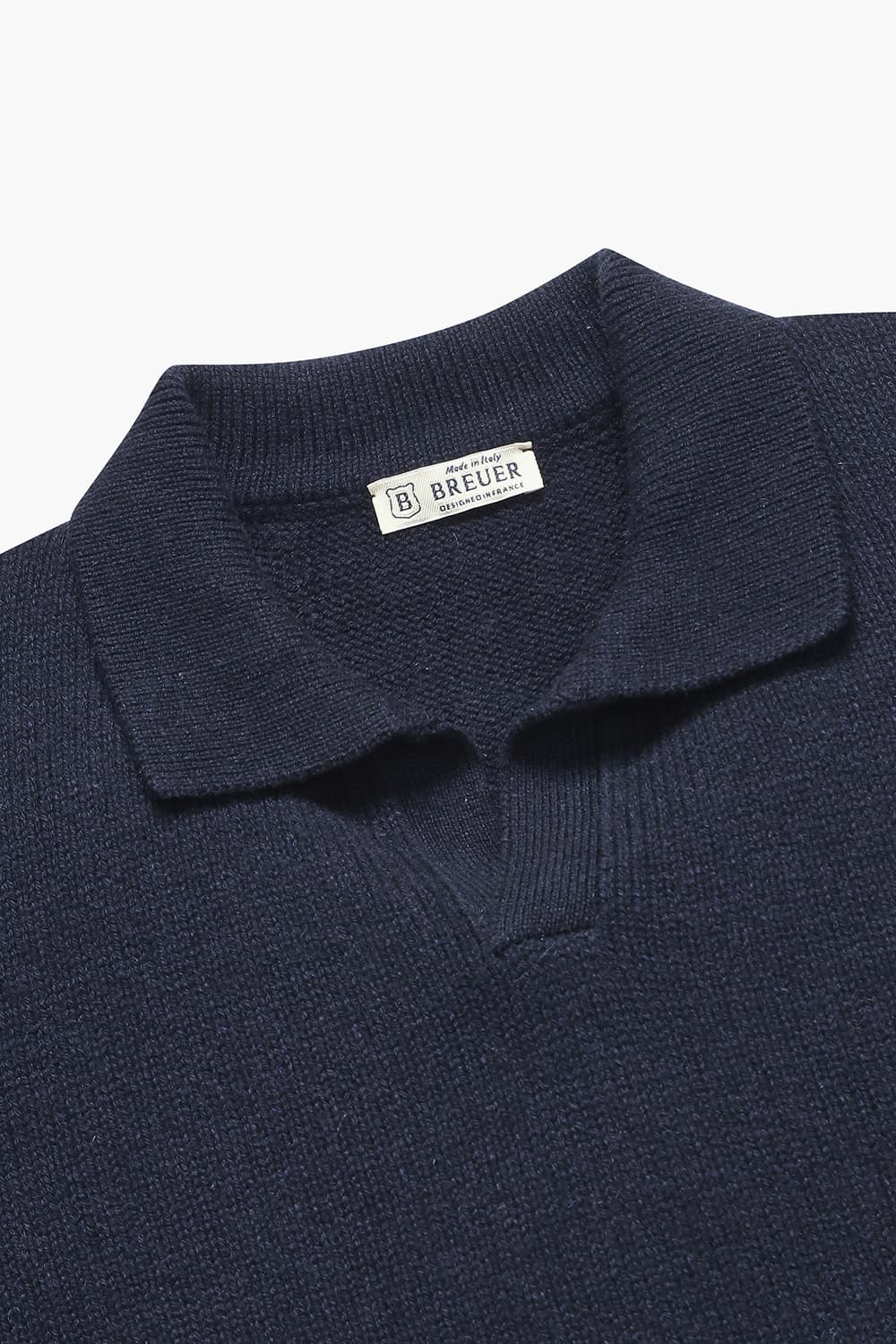 캐시미어 폴로 105 다크네이비 긴소매 니트