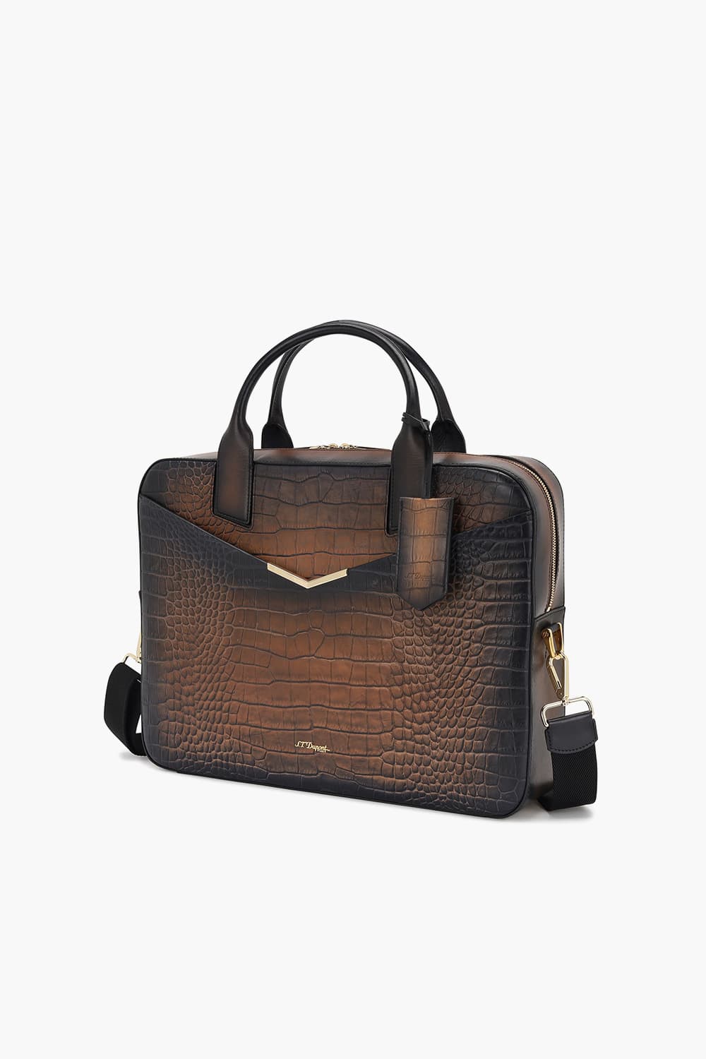 24 르글랑 아뜰리에 크로코패턴 도큐먼트 홀더 하바나 CG191475Z