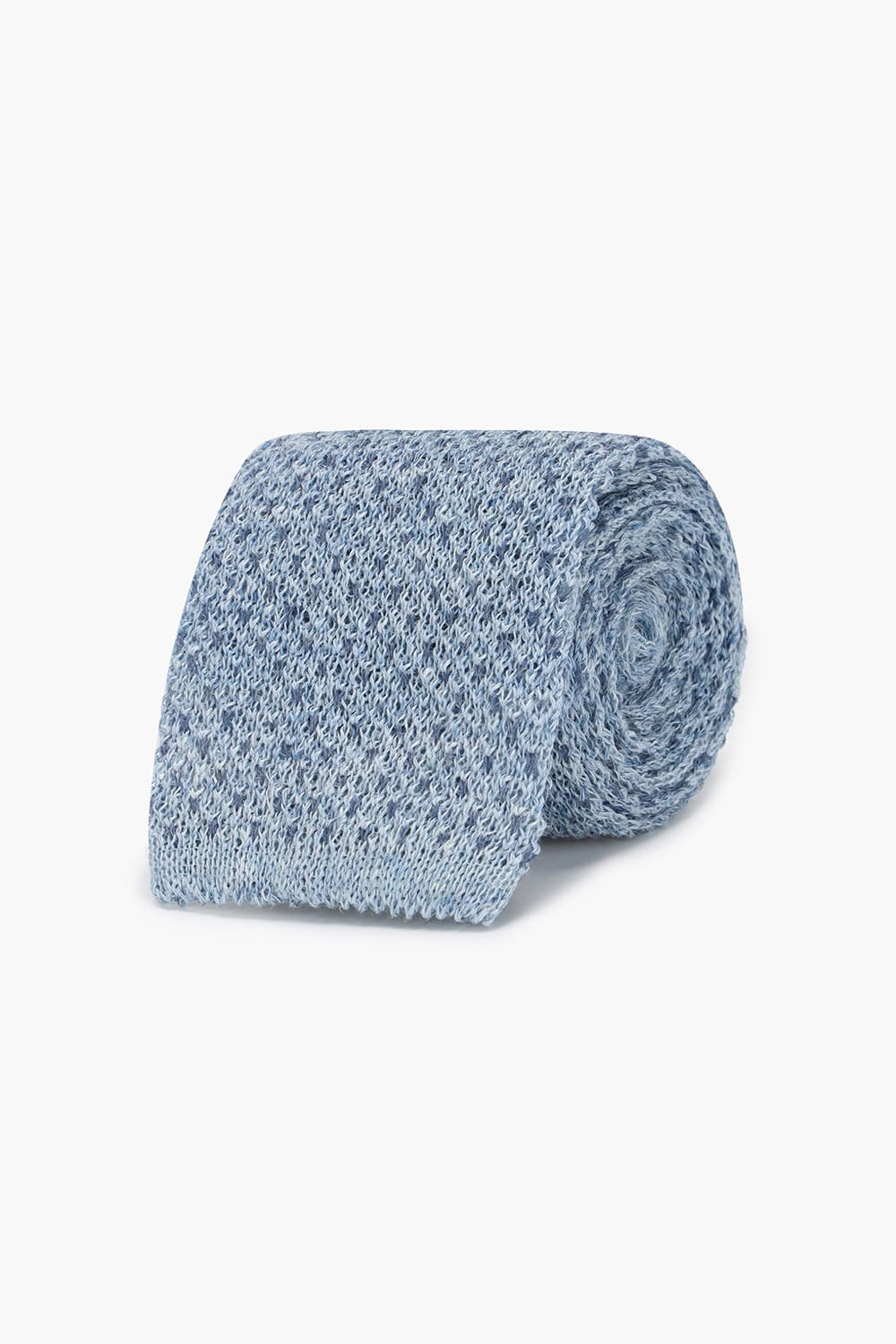 린넨 베이직 스퀘어 412 블루 넥타이