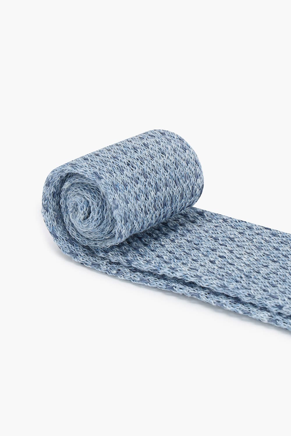 린넨 베이직 스퀘어 412 블루 넥타이