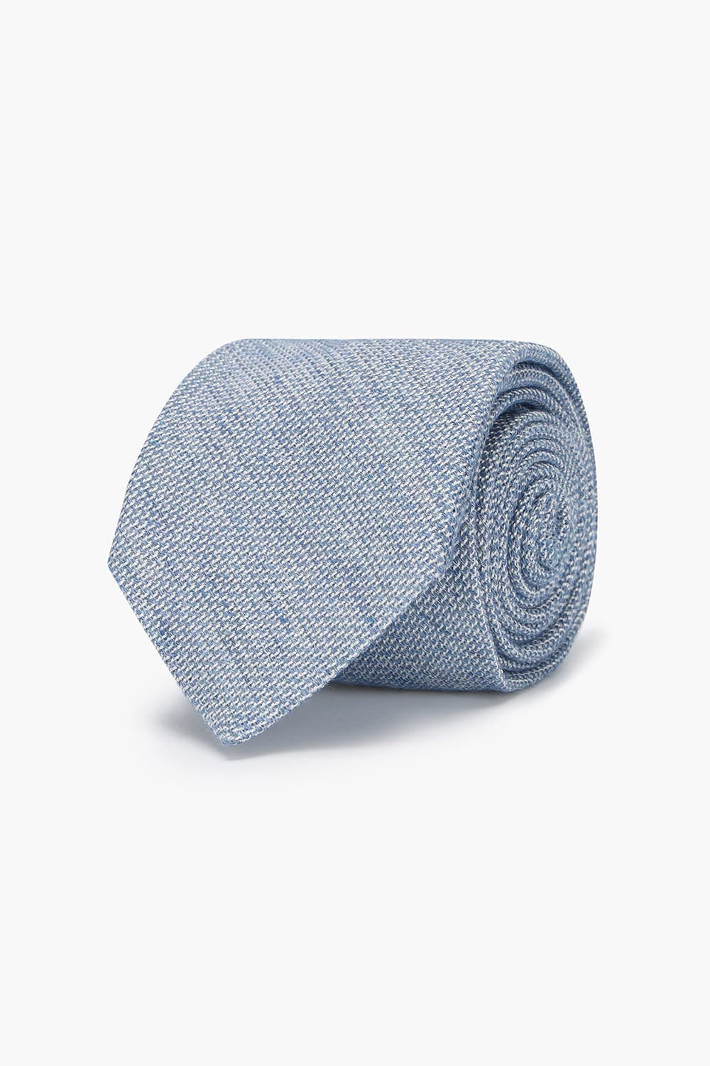 실크 혼방 베이직 407 라이트블루 넥타이