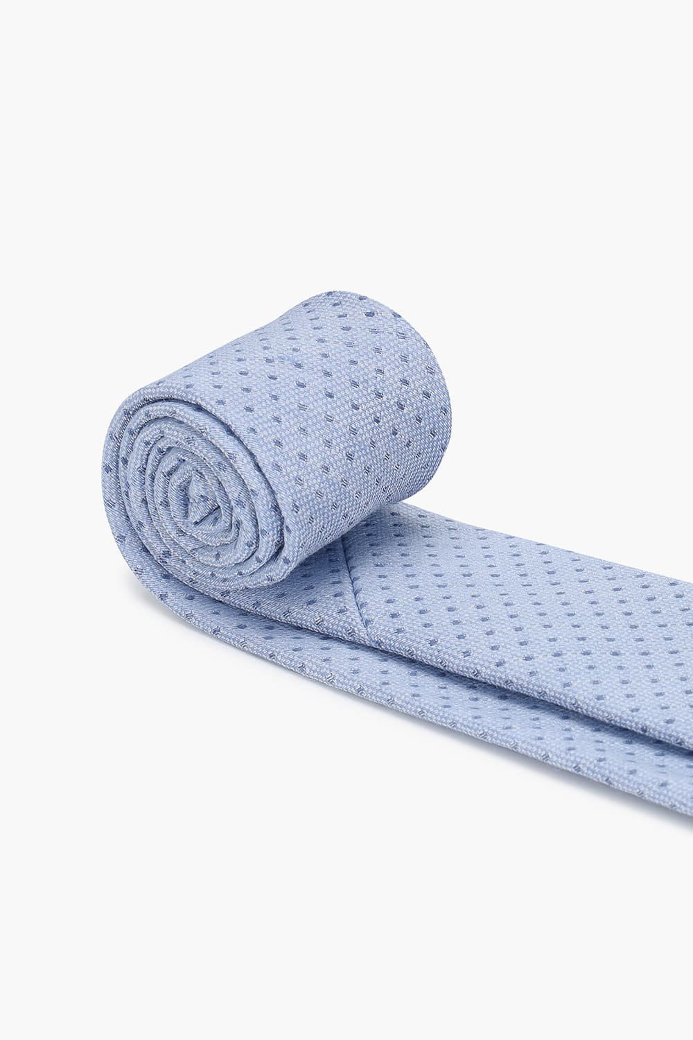 린넨 혼방 깅엄 체크 401 라이트블루 넥타이