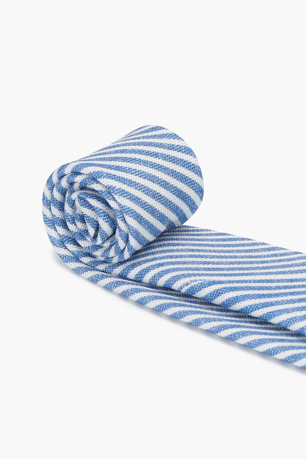 실크 스트라이프 112 라이트블루 넥타이