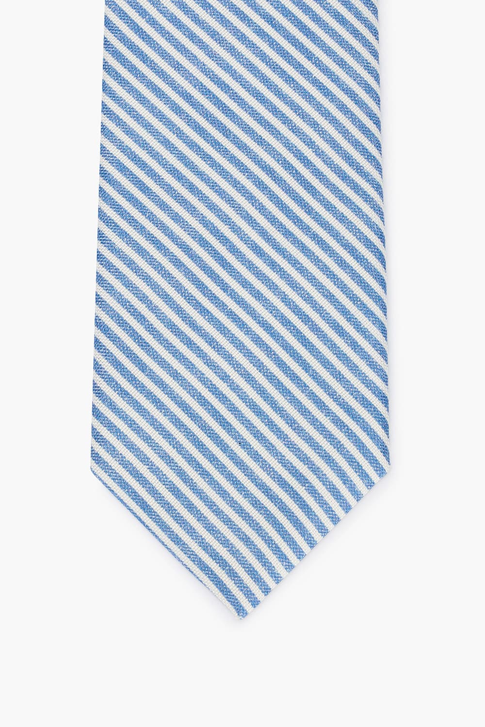 실크 스트라이프 112 라이트블루 넥타이