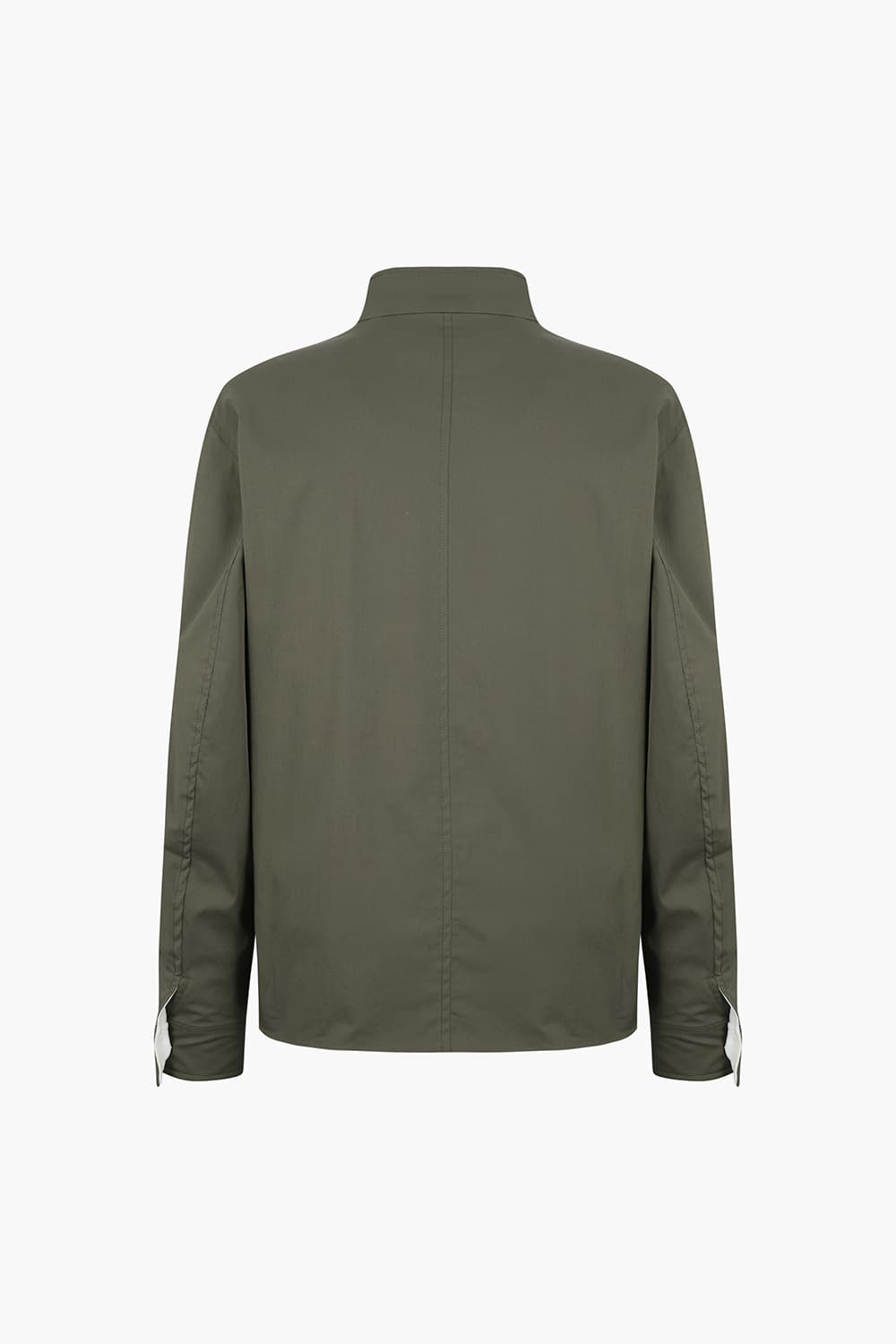 코튼 베이직 하이넥 803 카키 점퍼