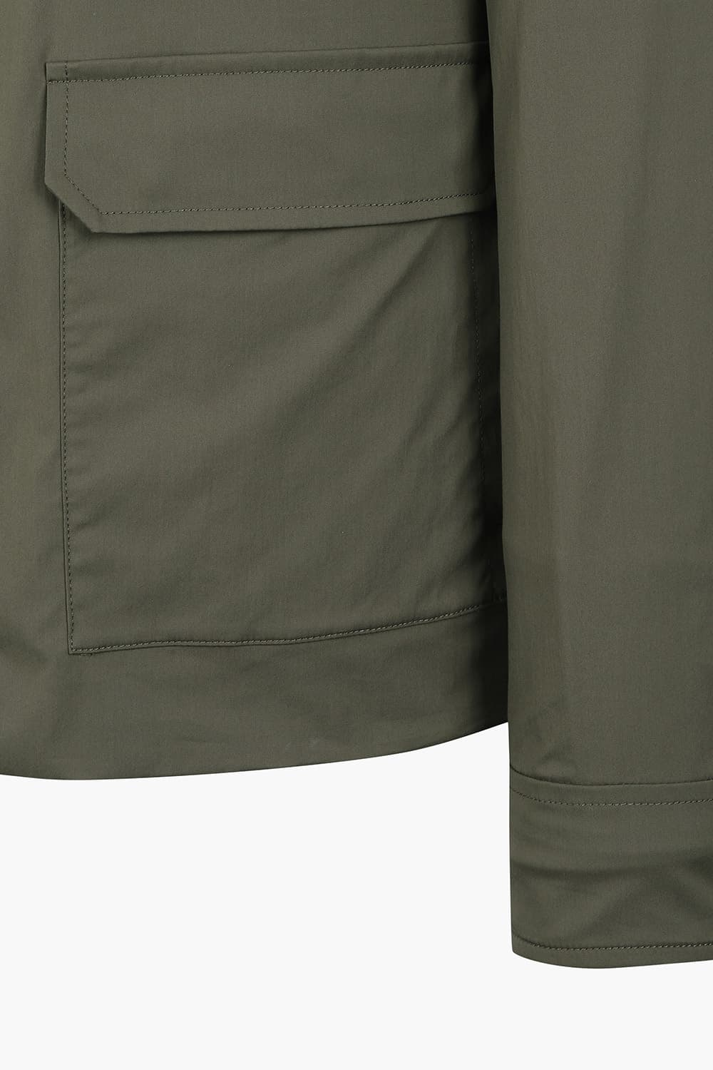 코튼 베이직 하이넥 803 카키 점퍼