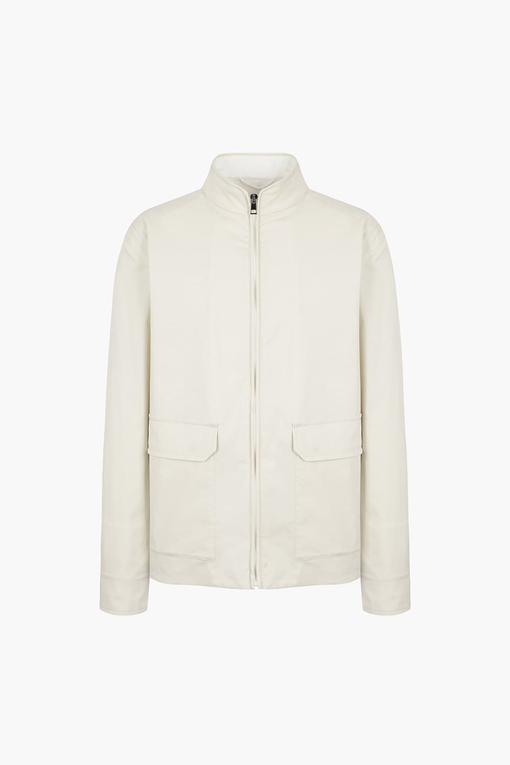 코튼 베이직 하이넥 803 아이보리 점퍼