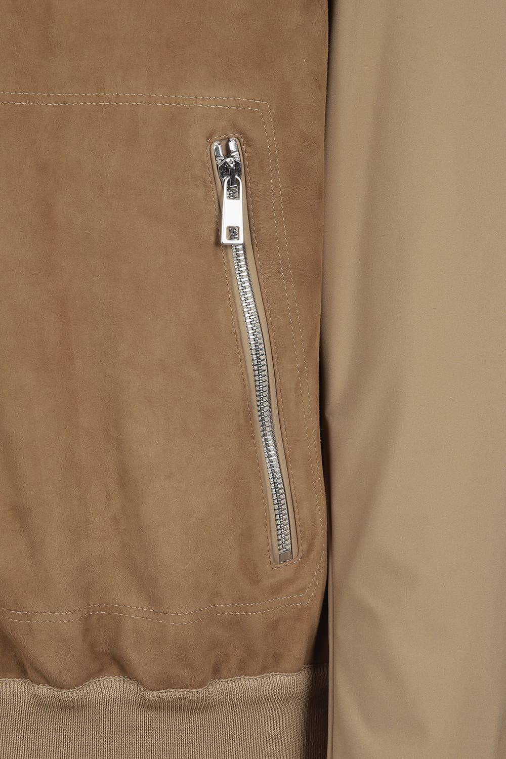 고트스킨 스웨이드 하이넥 블루종 801 브라운 점퍼