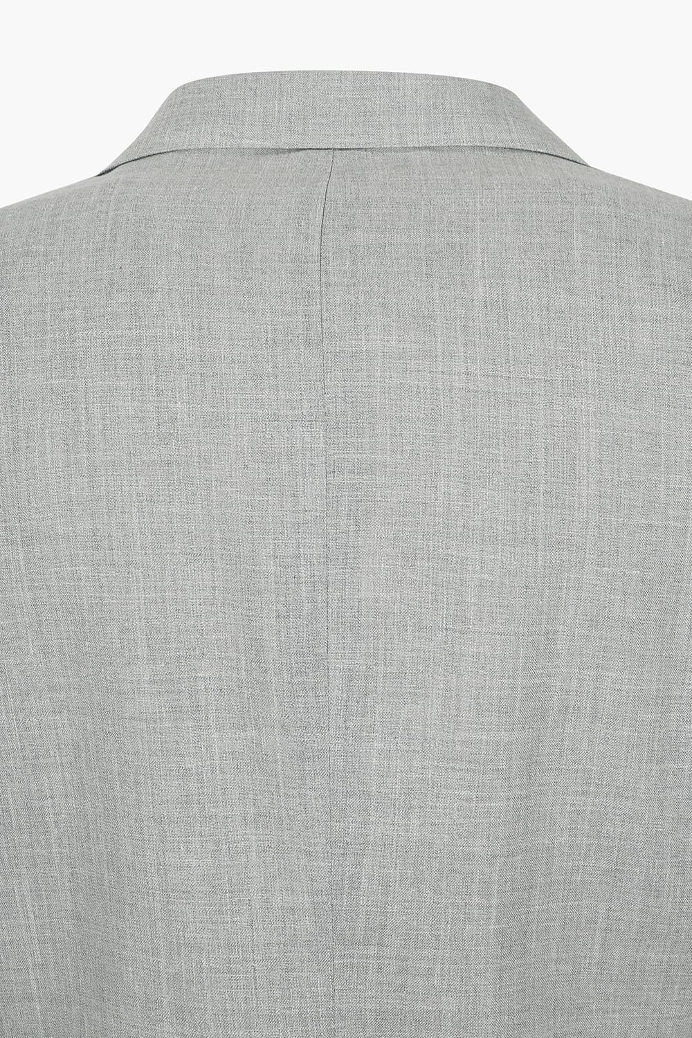 울 실크 혼방 로로피아나 806 라이트그레이 테일러드 자켓