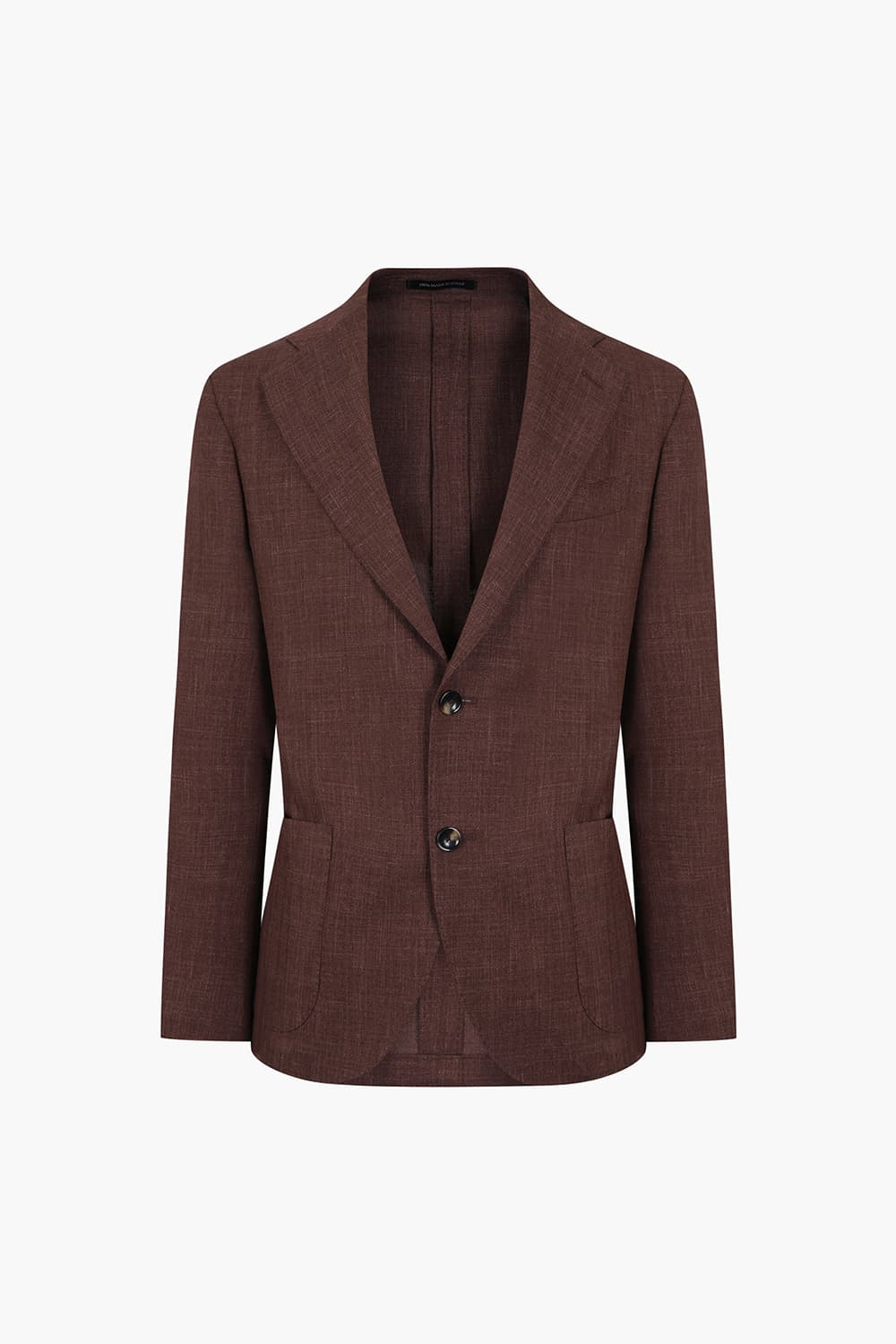 울 실크 혼방 로로피아나 806 레드브라운 테일러드 자켓