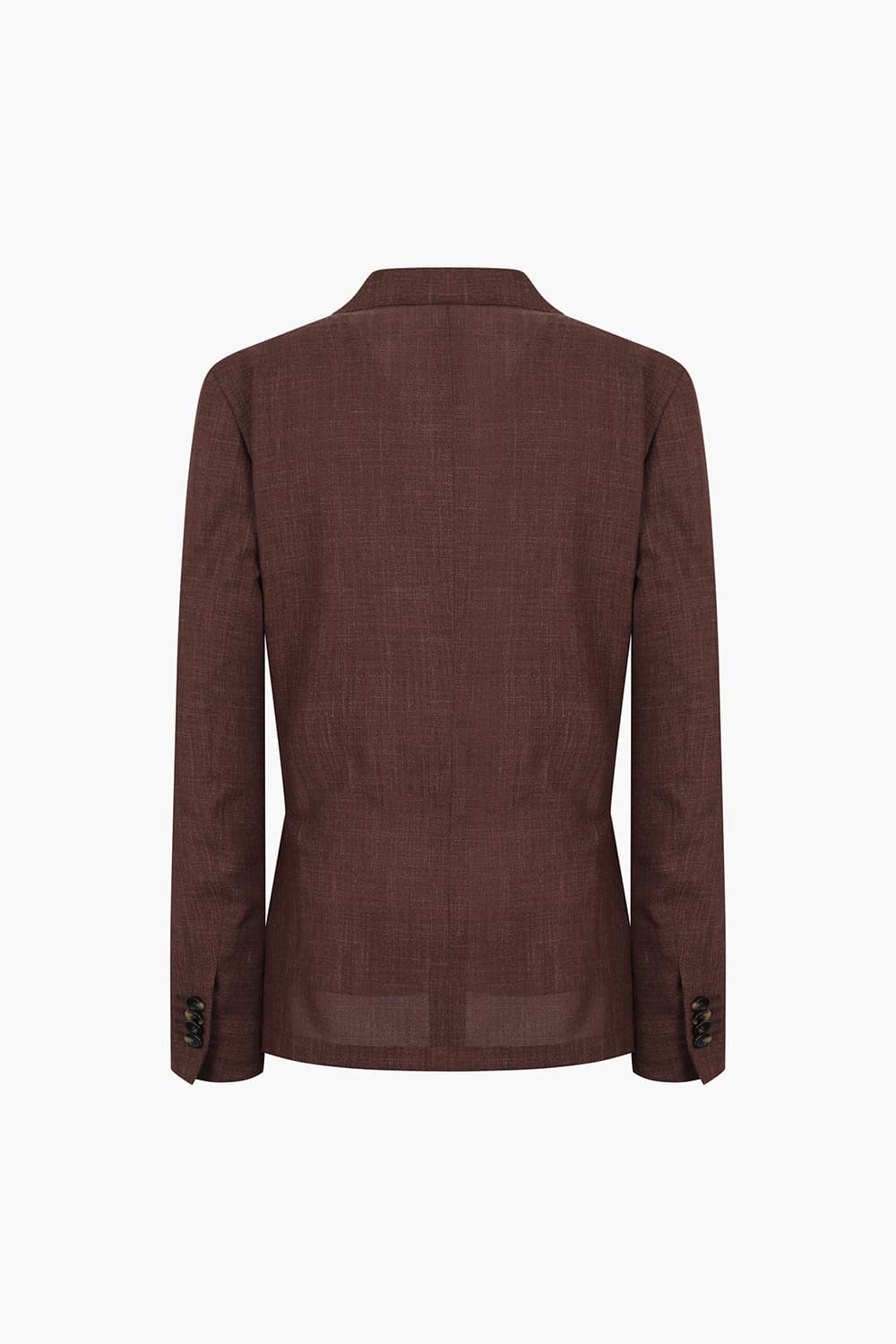 울 실크 혼방 로로피아나 806 레드브라운 테일러드 자켓