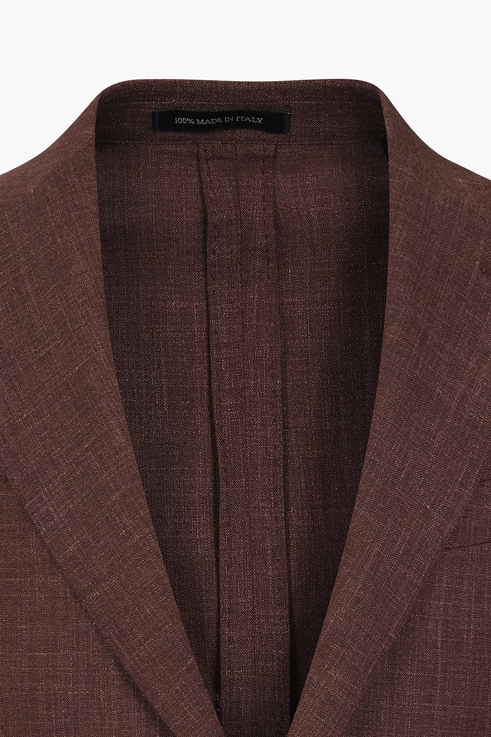 울 실크 혼방 로로피아나 806 레드브라운 테일러드 자켓