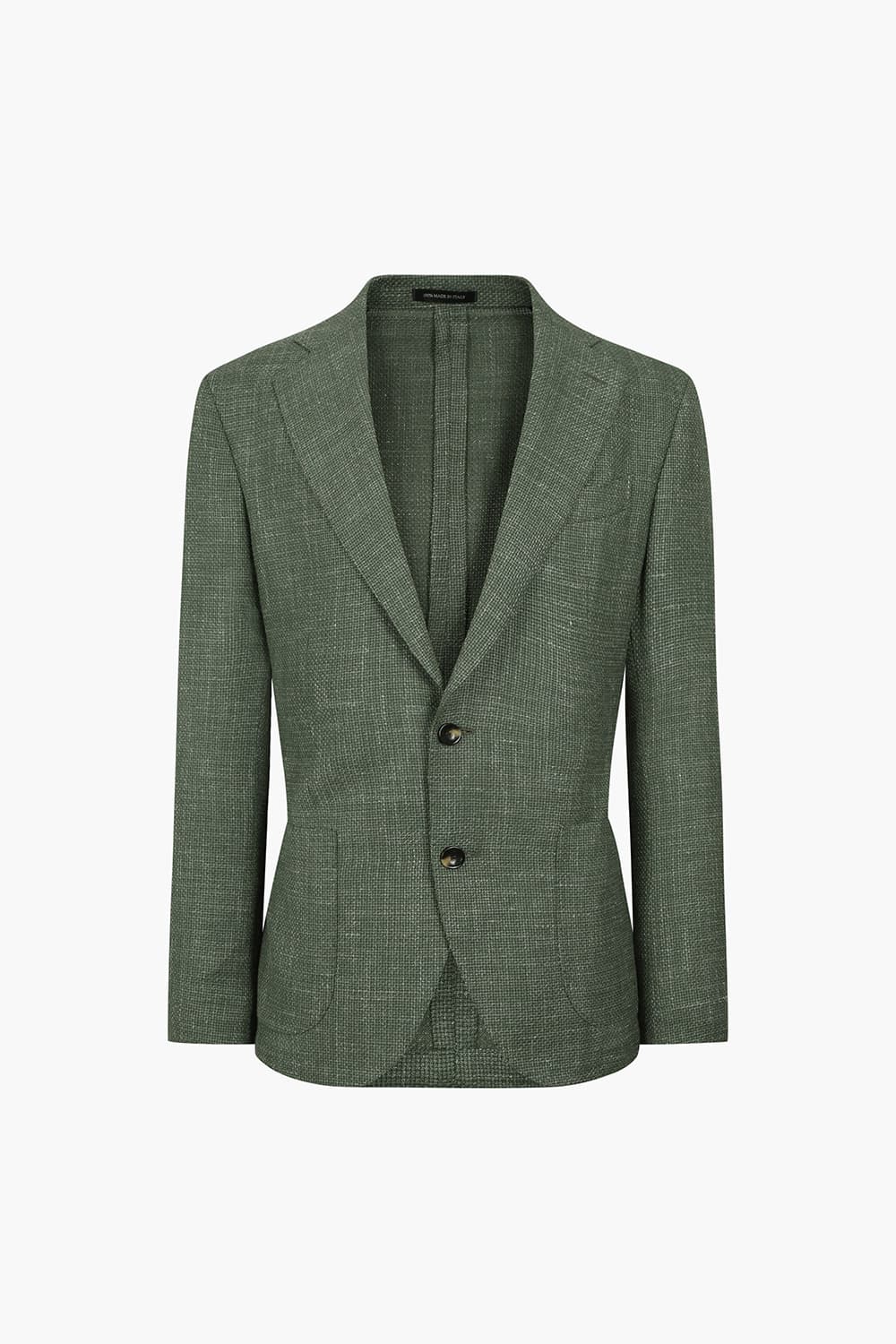 울 실크 혼방 로로피아나 805 그린 테일러드 자켓