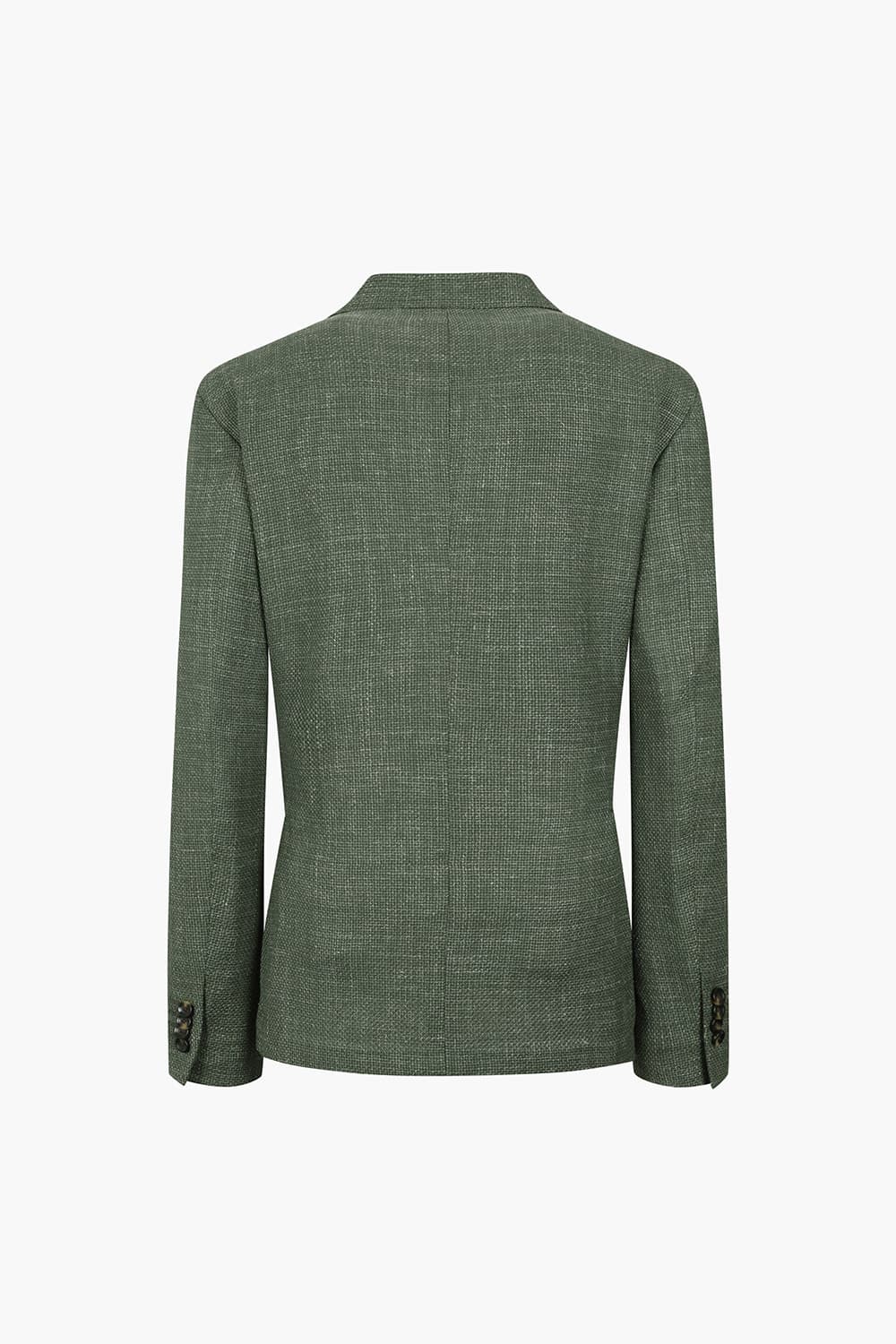 울 실크 혼방 로로피아나 805 그린 테일러드 자켓