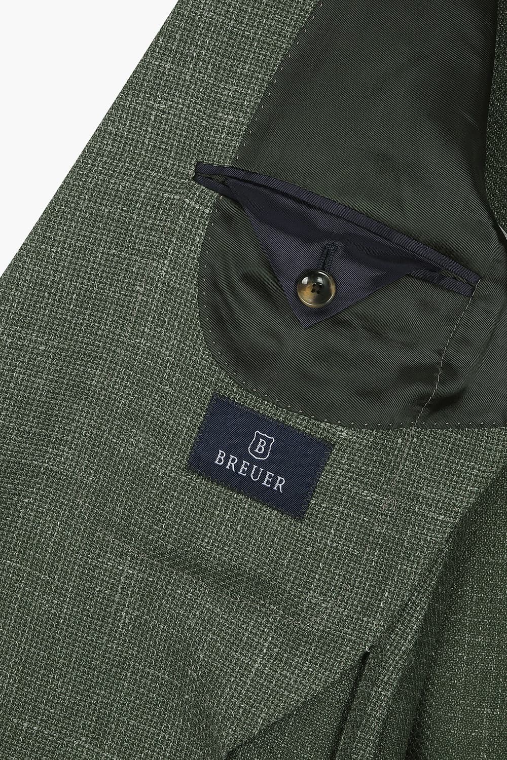 울 실크 혼방 로로피아나 805 그린 테일러드 자켓