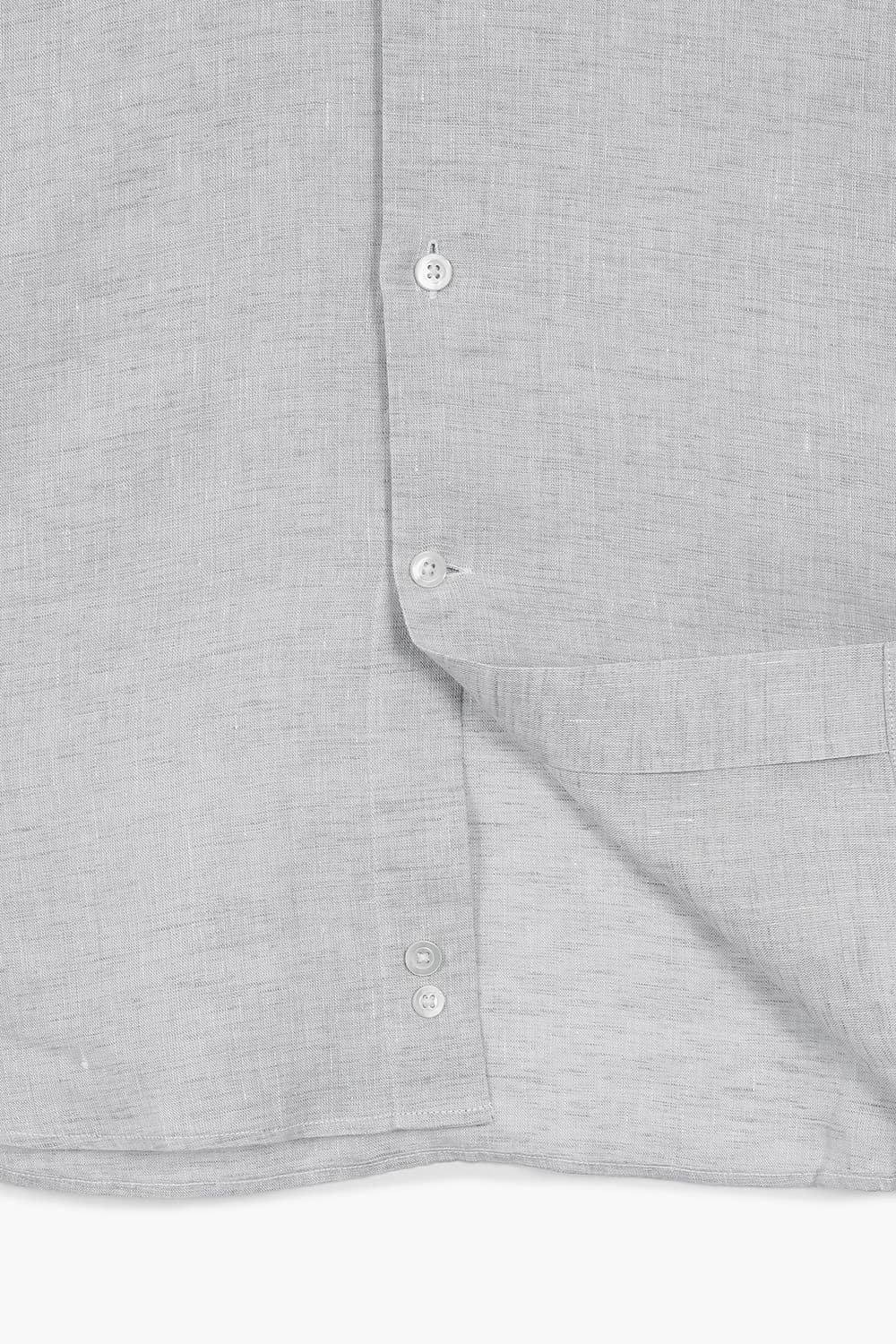BEAULIEU 코튼 베이직 와이드 카라 311 그레이 셔츠