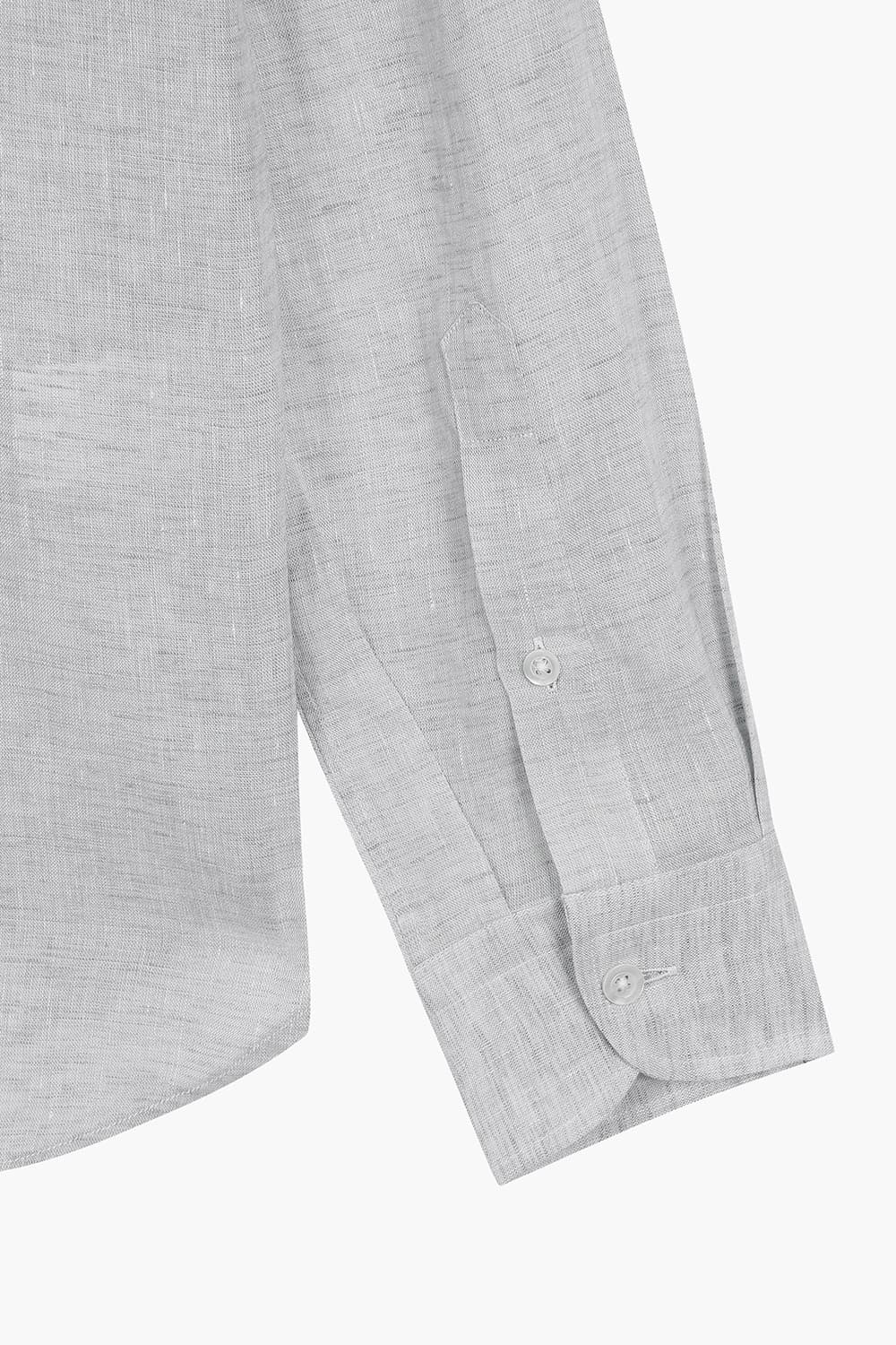 BEAULIEU 코튼 베이직 와이드 카라 311 그레이 셔츠