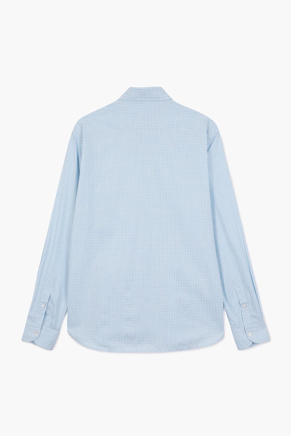 BEAULIEU 코튼 깅엄 체크 307 라이트블루 셔츠