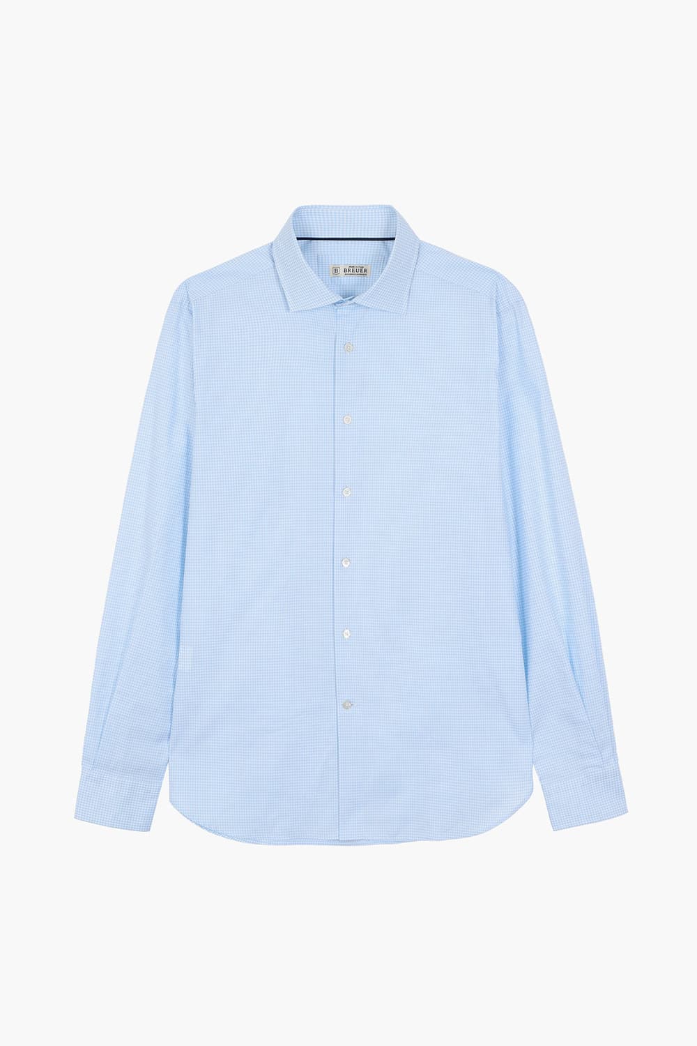 BEAULIEU 코튼 마이크로 깅엄 체크 304 라이트블루 셔츠