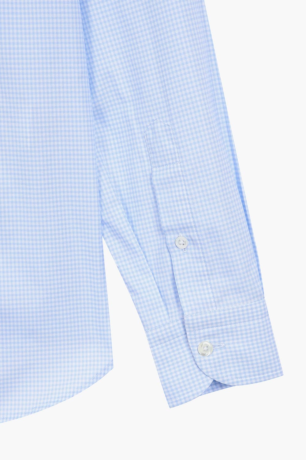 BEAULIEU 코튼 마이크로 깅엄 체크 304 라이트블루 셔츠