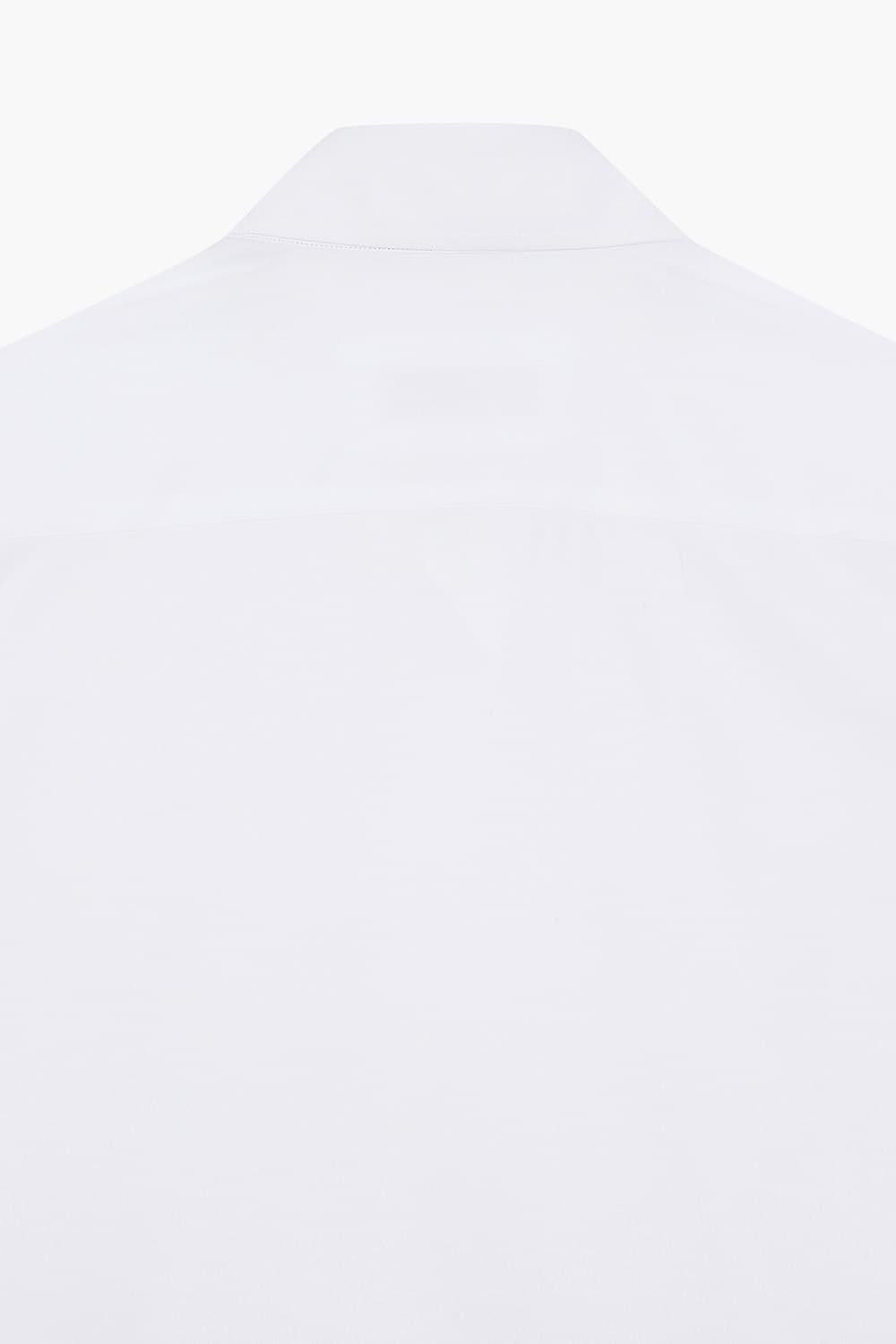 BEAULIEU 코튼 베이직 와이드 카라 302 화이트 셔츠