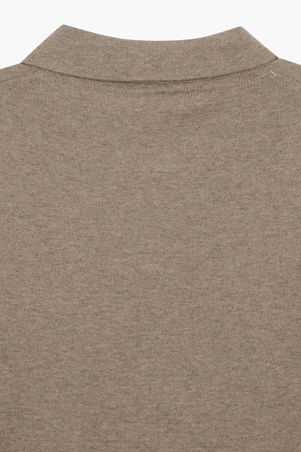 MC 코튼 폴로 501 브라운 반소매 니트