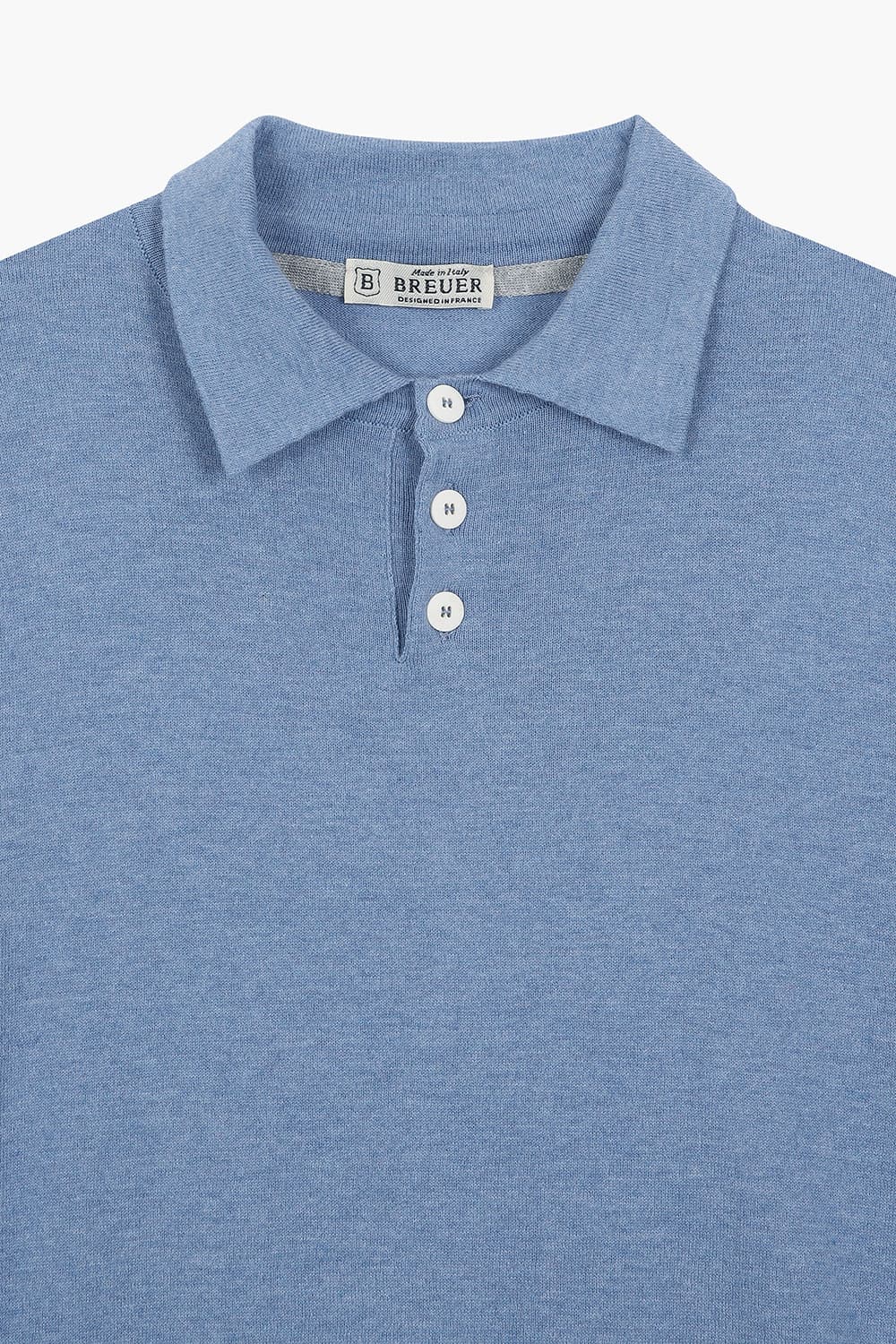 MC 코튼 폴로 501 블루 반소매 니트