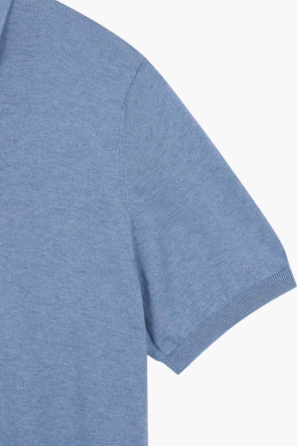 MC 코튼 폴로 501 블루 반소매 니트