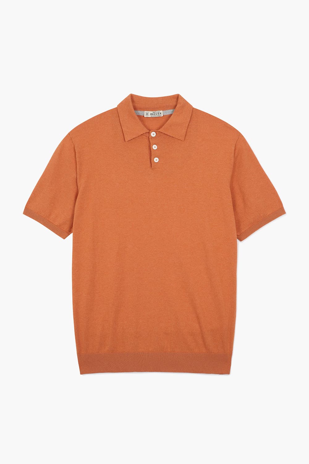 MC 코튼 폴로 501 오렌지 반소매 니트