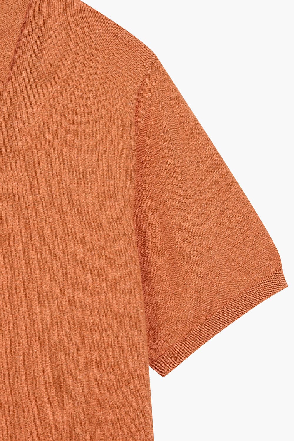 MC 코튼 폴로 501 오렌지 반소매 니트